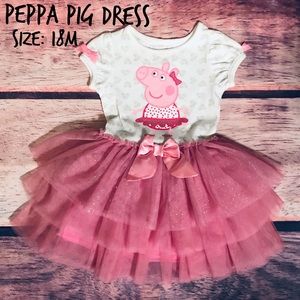 💗 PEPPA PIG 🐽 Toddler Girl Dress 18M